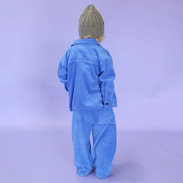 Organic Relaxed Cord Shirt - Sea