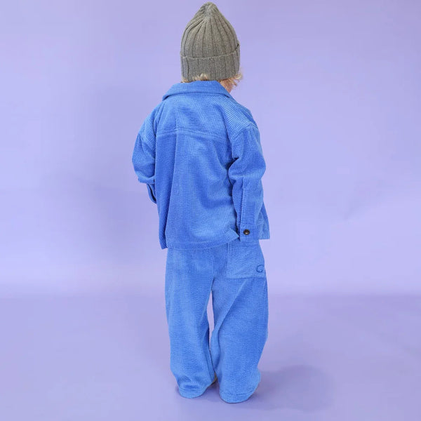 Organic Relaxed Cord Pant - Sea