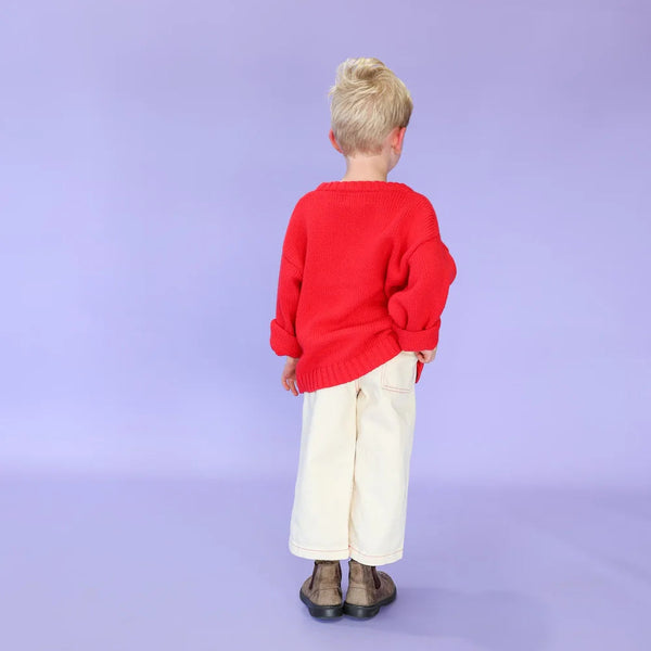 Merino Blend Everyday Pull Over - Flame