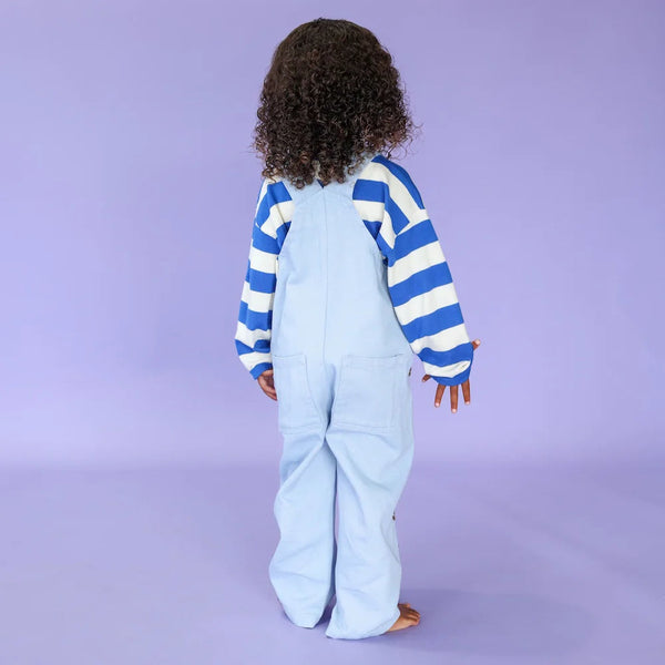 Organic Embroidery Posy Overalls