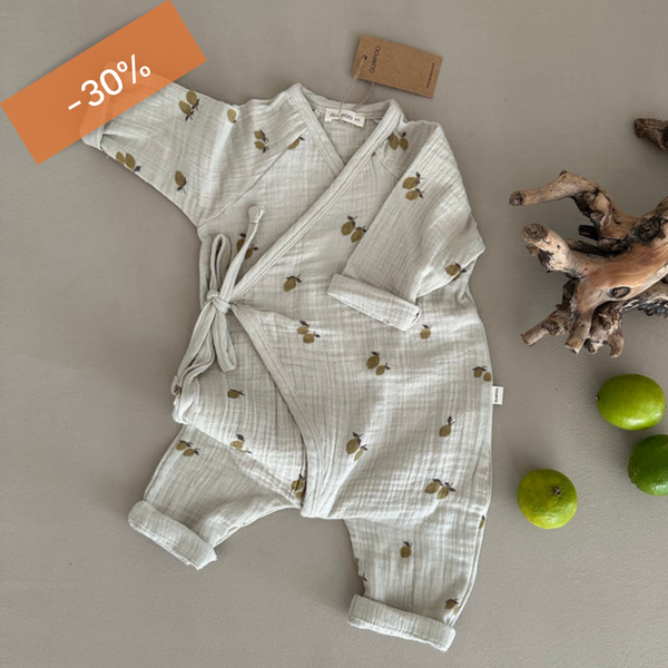 LAATSTE - Fold Over Romper - Lime