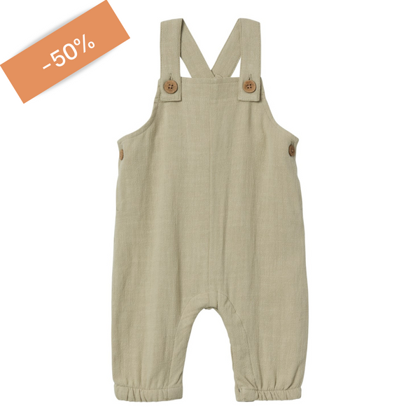 Dolie Loose Overall - Moss Gray