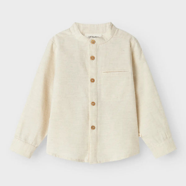 Motto Long Sleeve Shirt - Turtledove