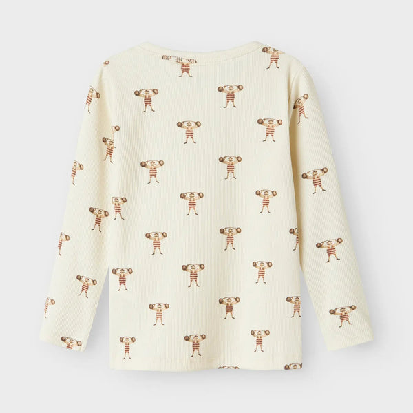 Lavo Long Sleeve  Slim Top - Turtledove Strong Man