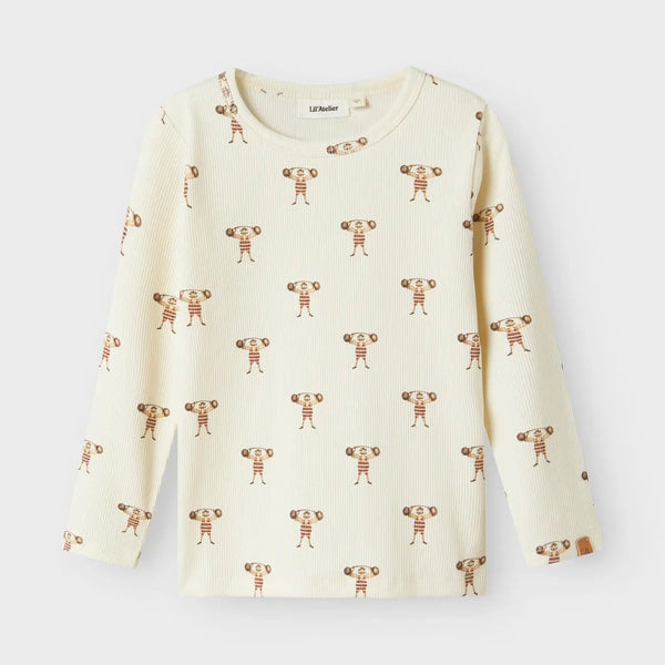Lavo Long Sleeve  Slim Top - Turtledove Strong Man