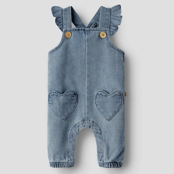 Lulia Loose Denim Overal - Medium Blue Denim