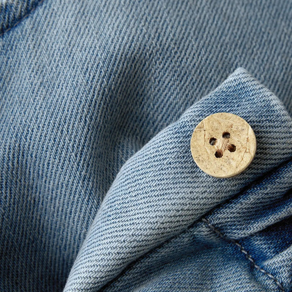 Lulia Loose Denim Overal - Medium Blue Denim