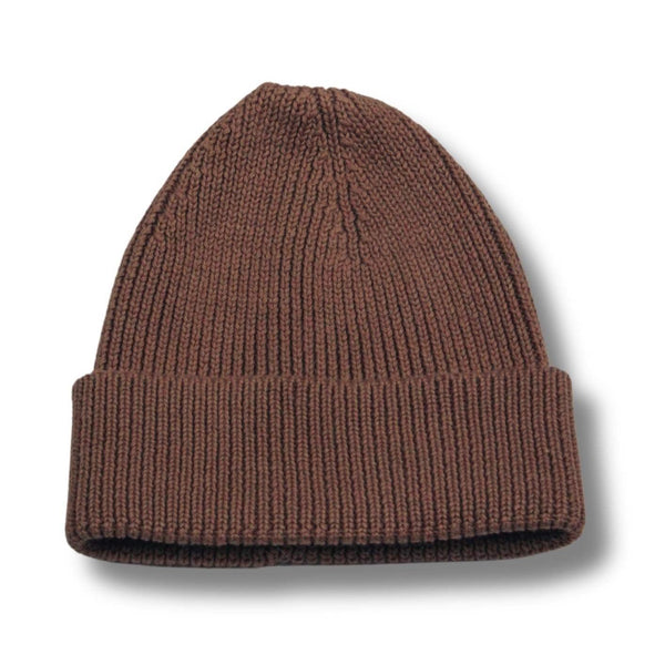 Knitted Beanie - Brown Rust