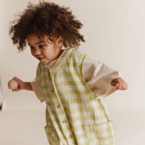 Charlie Sleeveless Overall - Gingham