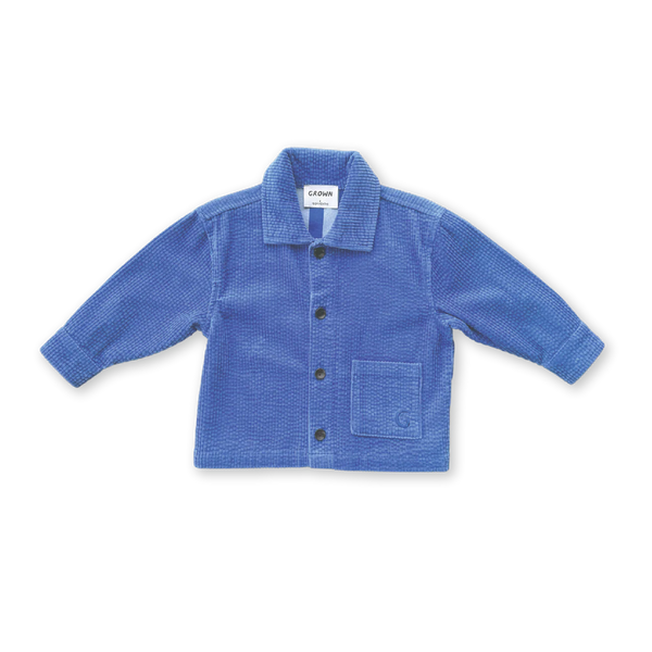 Organic Relaxed Cord Shirt - Sea