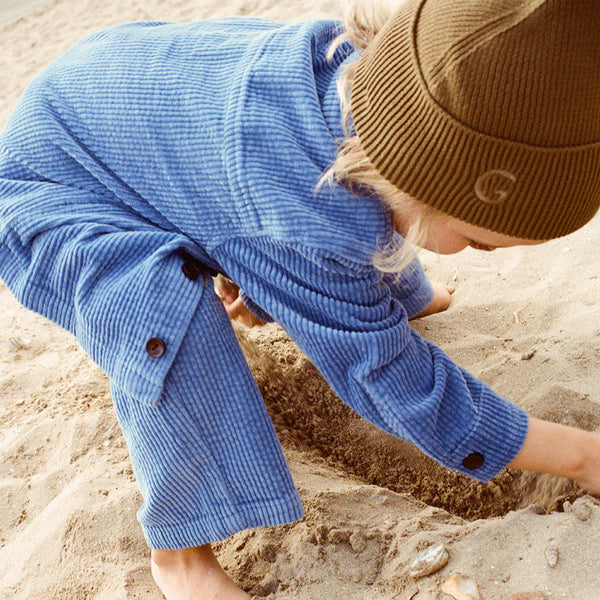 Organic Relaxed Cord Shirt - Sea