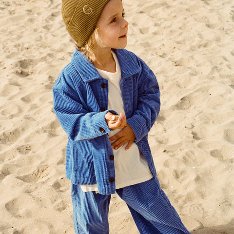Organic Relaxed Cord Shirt - Sea