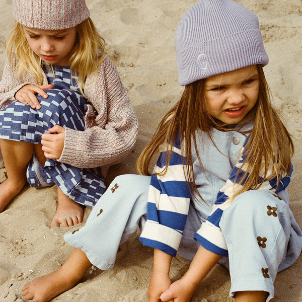 Organic Embroidery Posy Overalls