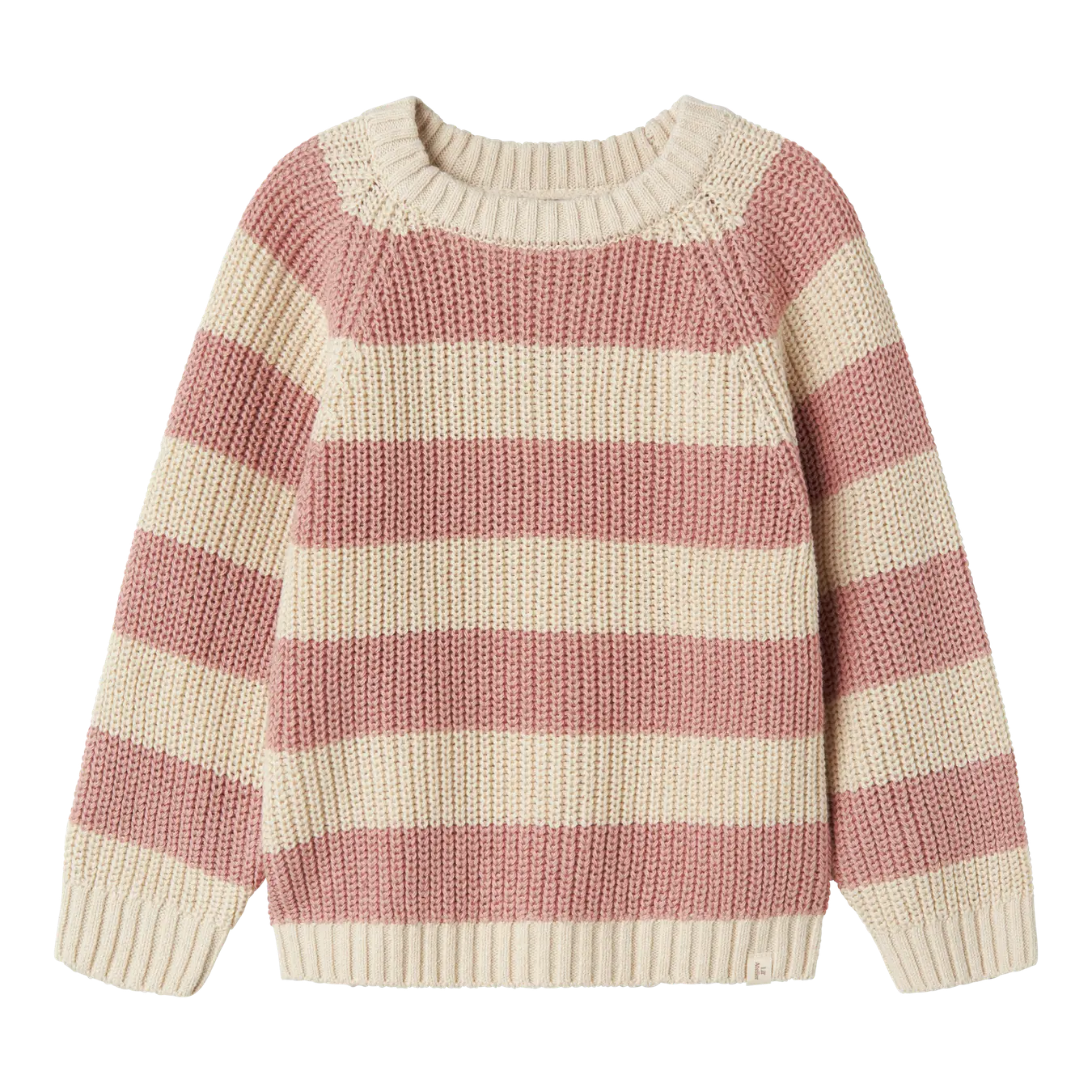 Emlen Knit Stripe - Turtledove Withered Rose