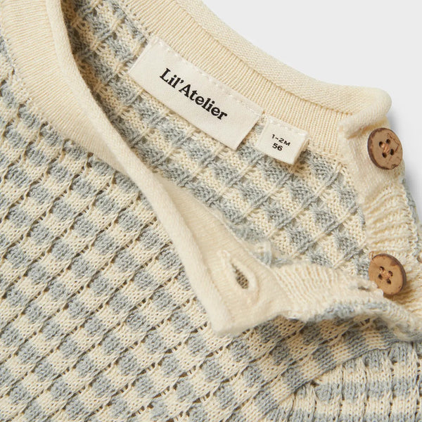 Nelson Long Sleeve Knit Suit - Pigeon
