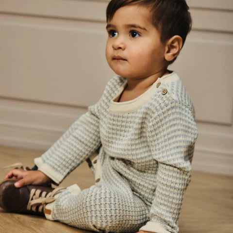 Nelson Long Sleeve Knit Suit - Pigeon