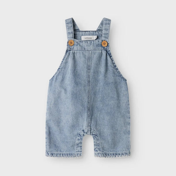 Funda Denim Short Overall - Medium Blue Denim