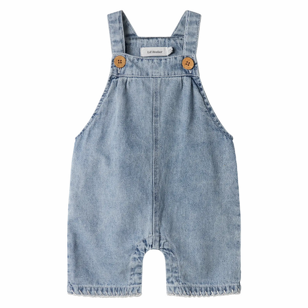 Funda Denim Short Overall - Medium Blue Denim