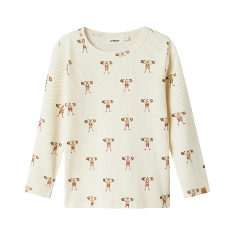 Lavo Long Sleeve  Slim Top - Turtledove Strong Man