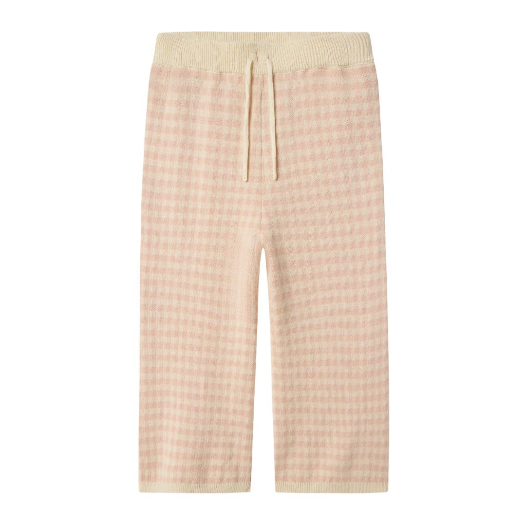 Nadie Wide Knit Pants Kids - Cameo Rose
