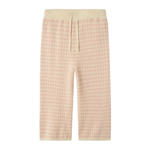 Nadie Wide Knit Pants Kids - Cameo Rose