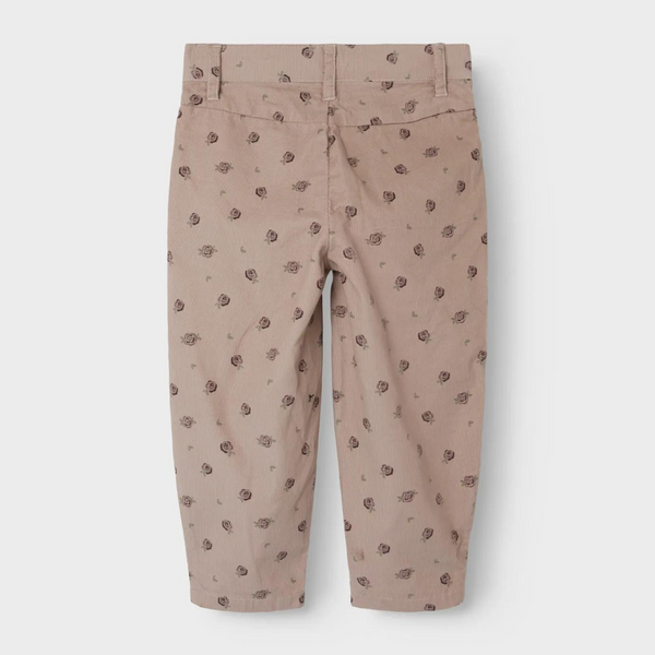 Bella Corduroy Pants - Gray Morn Floral