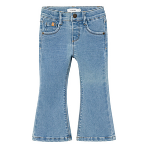 Salli High Waisted Slim Boot Jeans - Medium Blue