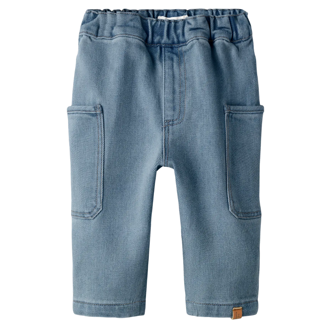 Lulia Baggy Denim Jeans - Medium Blue Denim