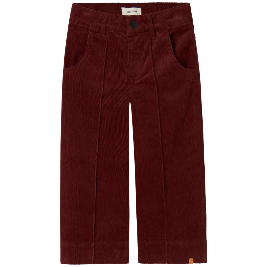 Fobert Corduroy Wide Pants - Hot Chocolate