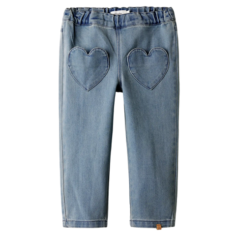 Lulia Loose Denim Jeans - Medium Blue Denim