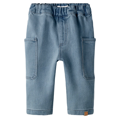 Lulia Baggy Denim Jeans - Medium Blue Denim