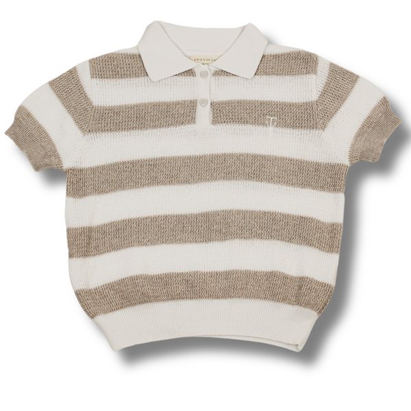 Richie Knitted Polo - Striped