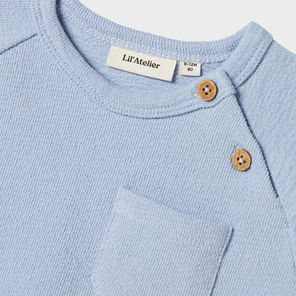 Jollo Sweat T-Shirt - Zen Blue