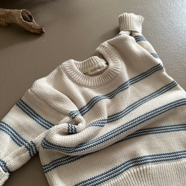 Knit Sweater - Midnight Stripes