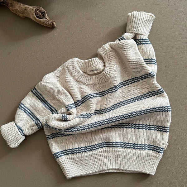 Knit Sweater - Midnight Stripes