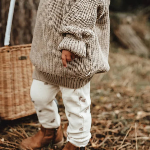 Soft Rib Legging - Apple