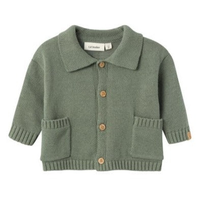 Theo Loose Knit Cardigan - Agave Green