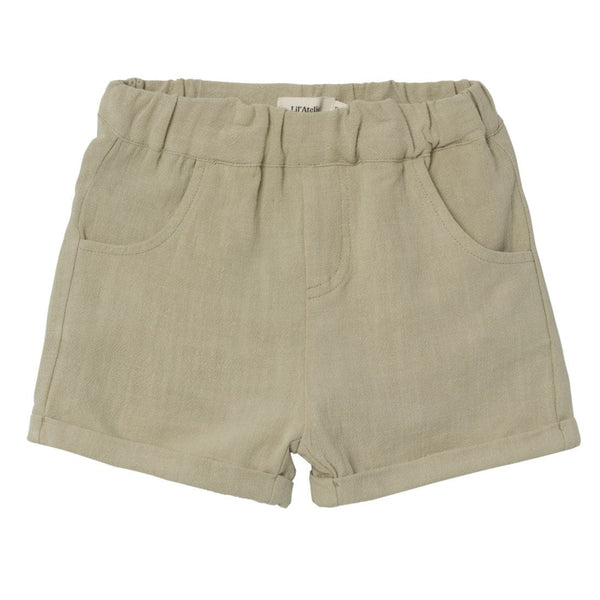 Dolie Loose Shorts - Moss Gray