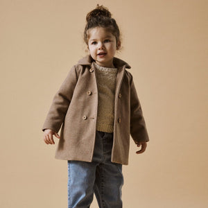 Nalina Long Jacket - Travertine Melange