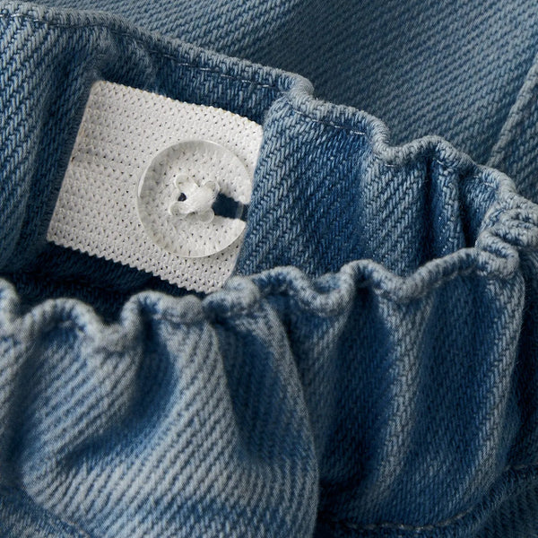 Lulia Baggy Denim Jeans - Medium Blue Denim