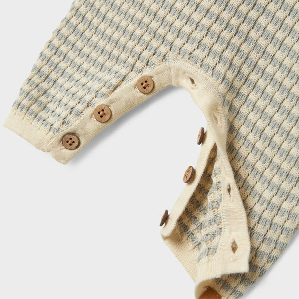 Nelson Long Sleeve Knit Suit - Pigeon