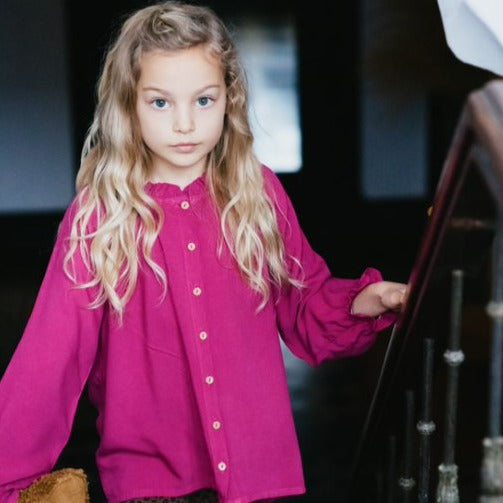 LAATSTE - Raglan Blouse - Fuchsia