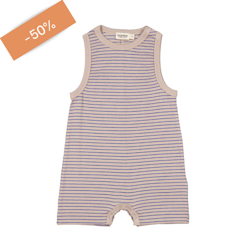 LAATSTE - Rie Playsuit - Alpaca Stripe