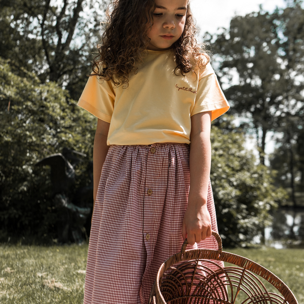 LAATSTE - Bobby T-shirt 'La Petit Blush' - Golden Sun