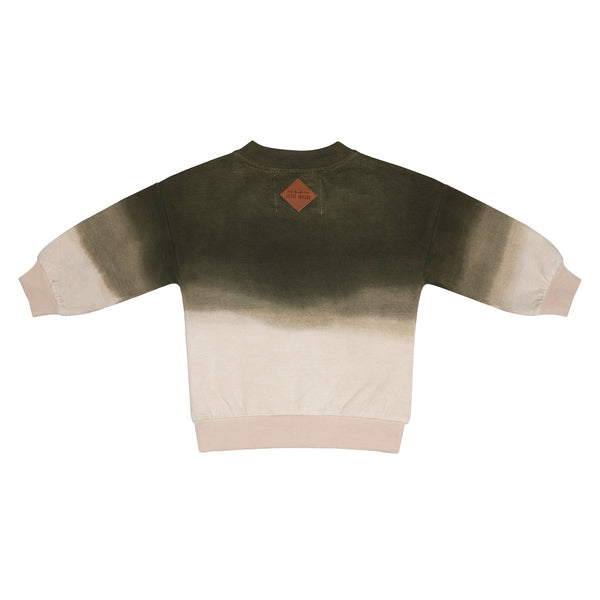 LAATSTE - Sweater - Degrading Dye Donker Groen