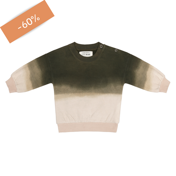 LAATSTE - Sweater - Degrading Dye Donker Groen
