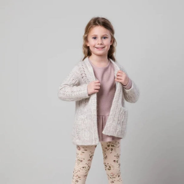 LAATSTE - Tarla Cable Cardigan - Pepple Melange