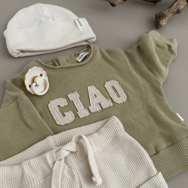 LAATSTE - Oversized Ciao Sweater - Sage